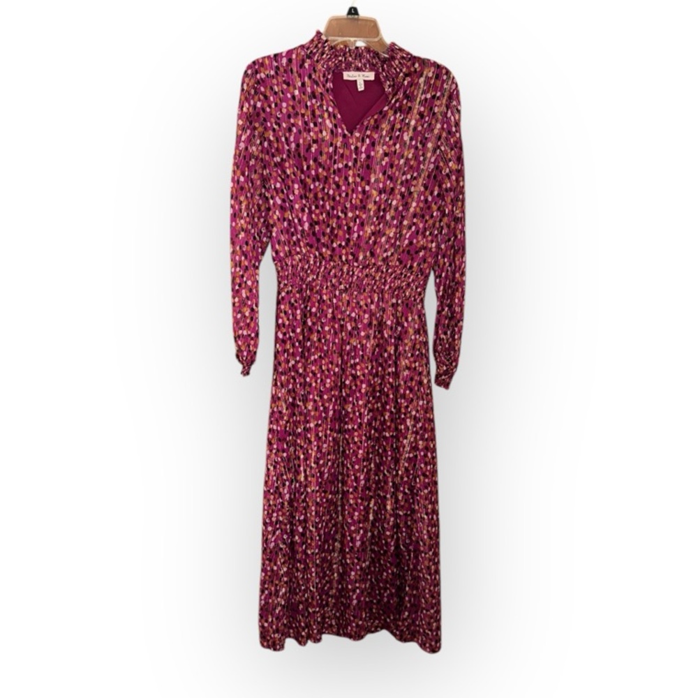 Harlow & Rose V-Neck Bishop Sleeve Sundress